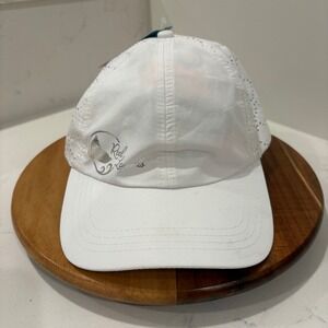 Reel Legends Baseball Cap Women White Perforated Performance Fishing Hat